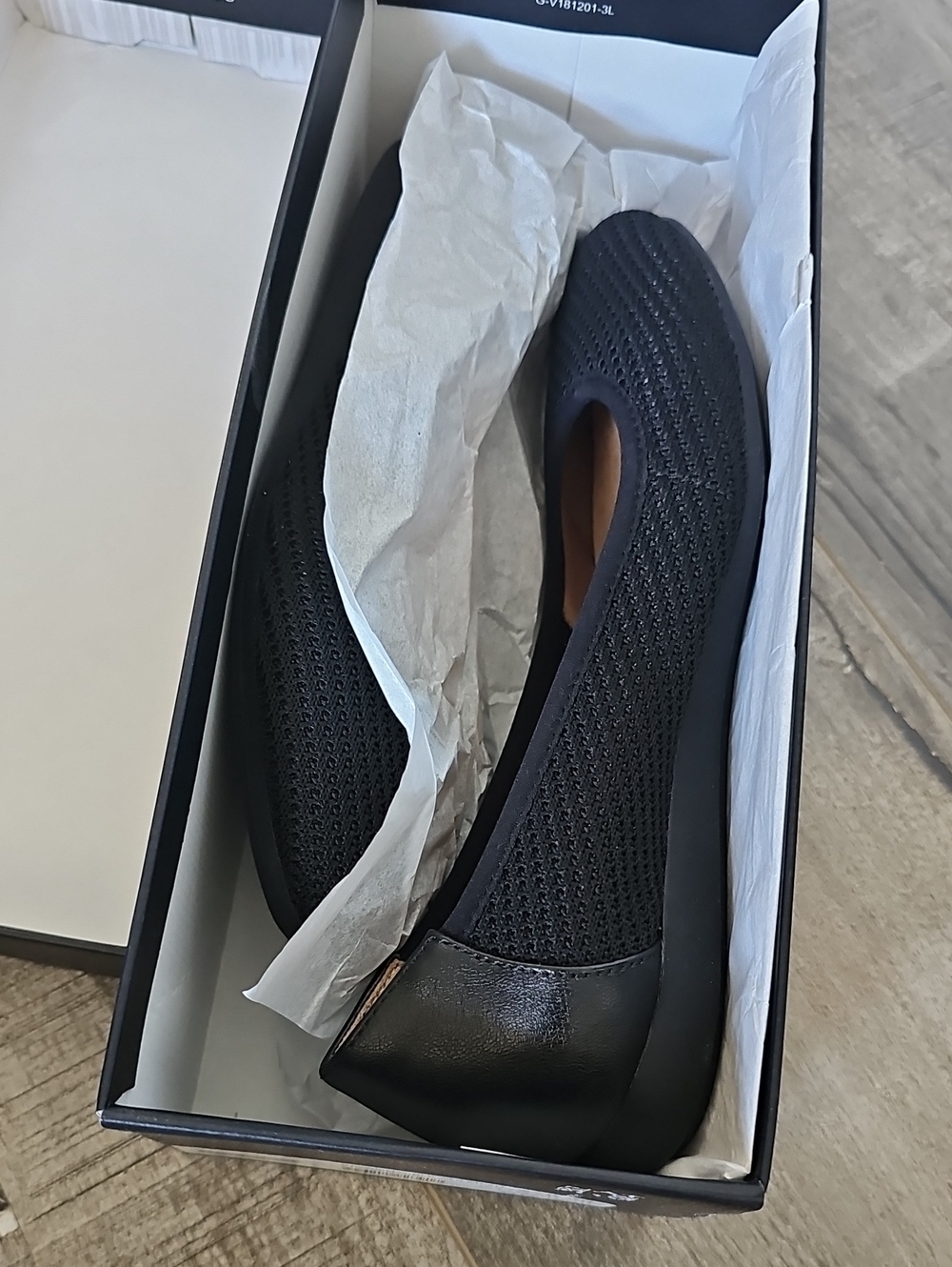 Naturalizer Rayanna Black Women's Mesh Tissu Slip-On Ballet Flats Size 6.5 - Picture 7 of 8